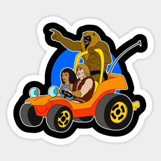 Thundarr meets Speed Buggy Sticker